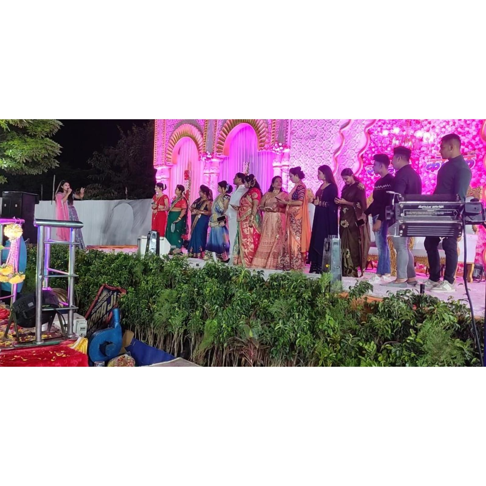 Grand Wedding Illumination Stage
